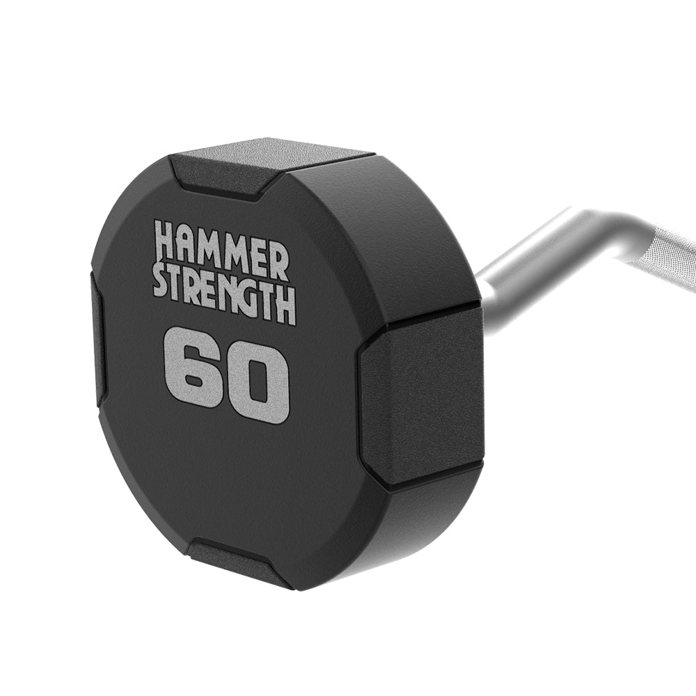 Hammer Strength 4-Sided Urethane Fixed Barbells