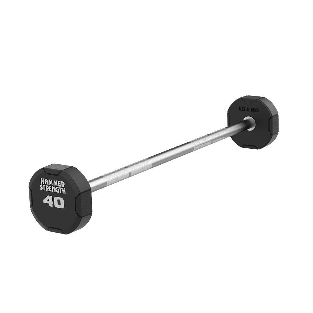 Hammer Strength 4-Sided Urethane Fixed Barbells