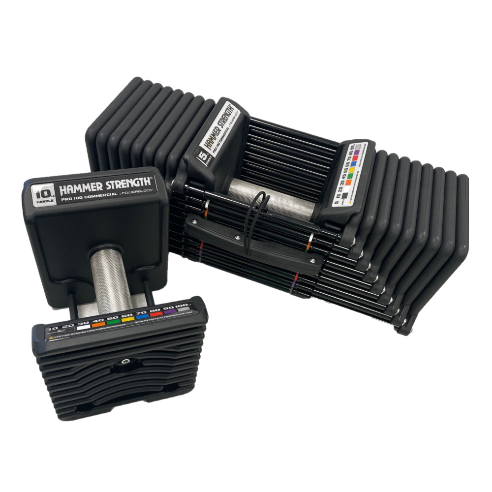 Hammer Strength Commercial PRO 100 Adjustable Dumbbells