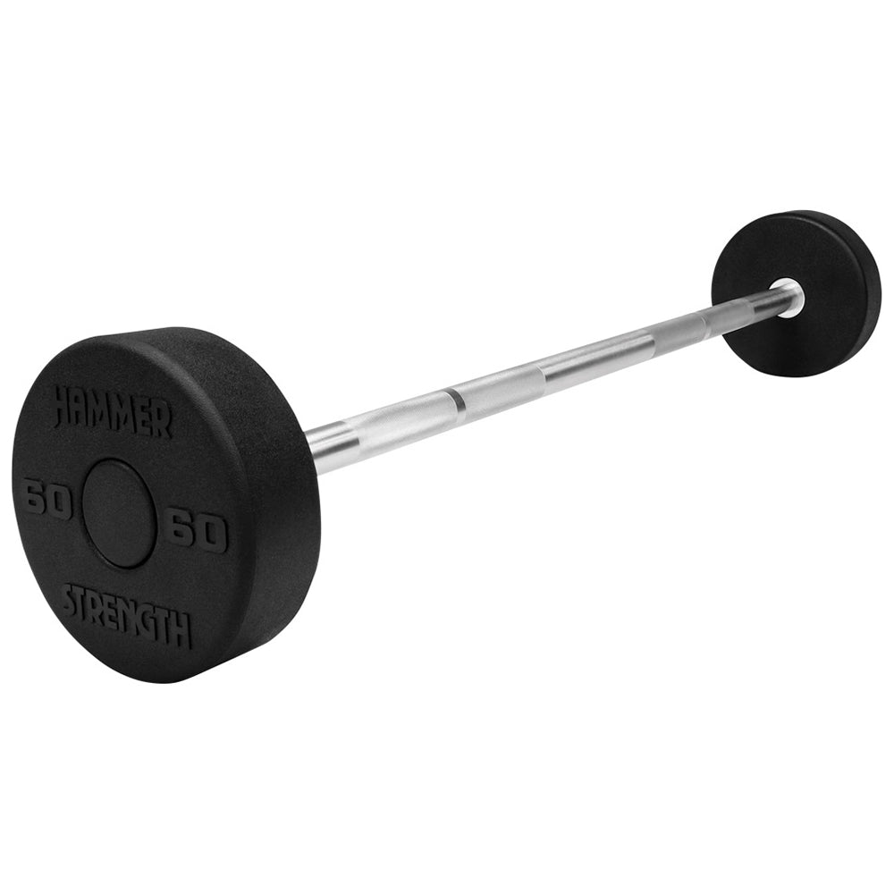 Hammer Strength Round Rubber Fixed Barbells - Outlet