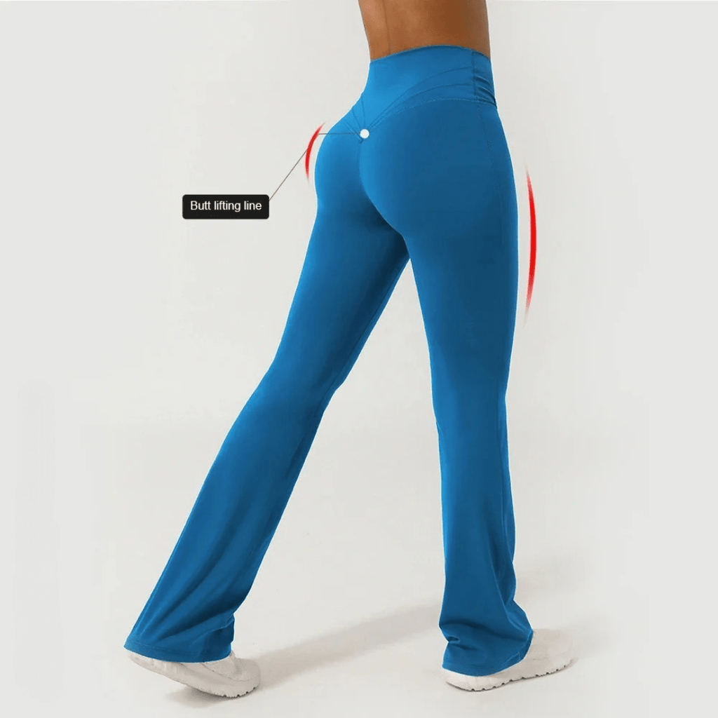V-Cross front flare leggings